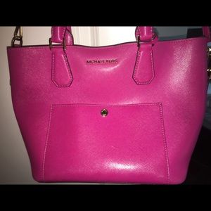 Hot pink MK bag, red interior, lightly used